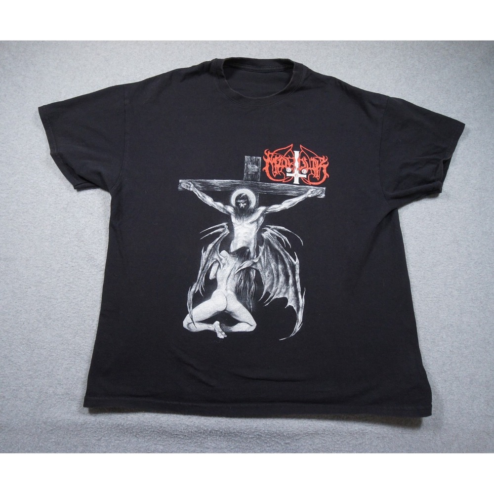 Marduk Shirt Mens XLarge Black Death Metal Band Tee Christraping 2011 Official